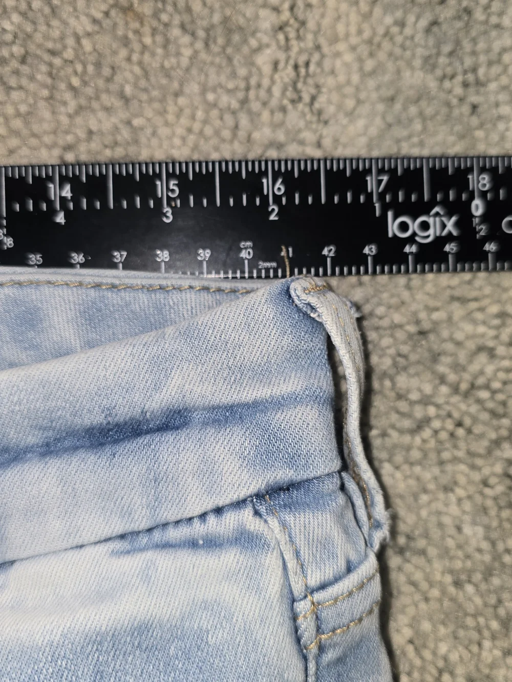 Light Wash Y2K Distressed Kids Aeropostale Jeans High Rise Jegging *0038